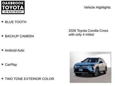 2026 Toyota COROLLA CROSS HV Hybrid SE