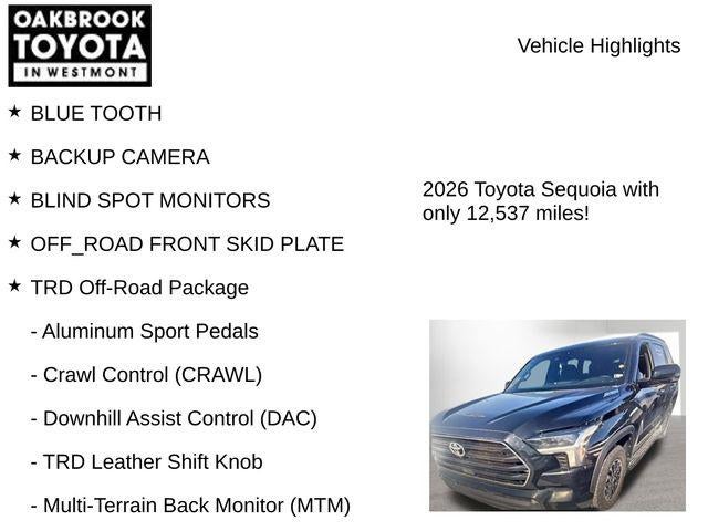 2026 Toyota SEQUOIA 4WD SR5