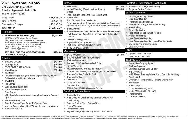 2025 Toyota Sequoia SR5