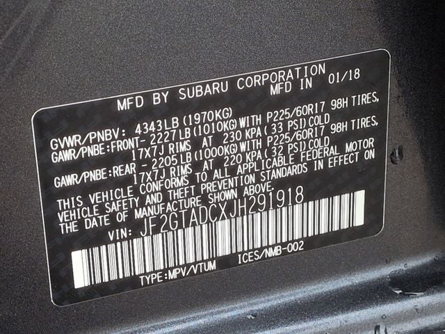 2018 Subaru Crosstrek 2.0i Premium