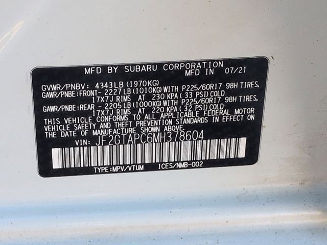 2021 Subaru Crosstrek Premium