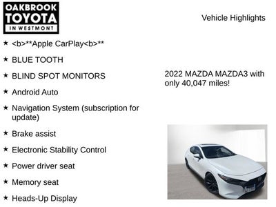 2022 Mazda Mazda3 Premium