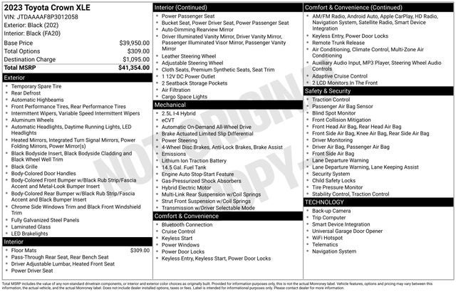 2023 Toyota Toyota Crown XLE XLE