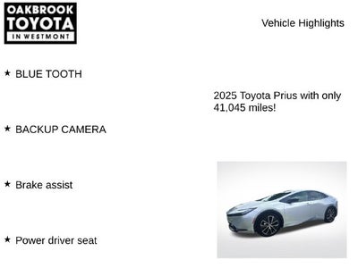 2025 Toyota Prius XLE