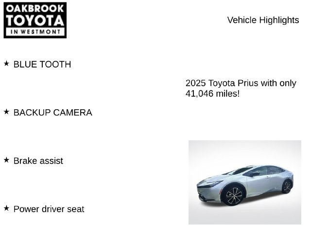 2025 Toyota Prius XLE