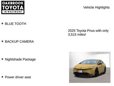 2025 Toyota PRIUS Nightshade