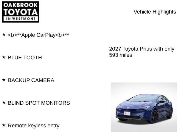 2027 Toyota Prius LE