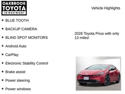 2026 Toyota PRIUS LE