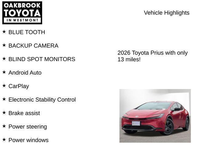 2026 Toyota PRIUS LE