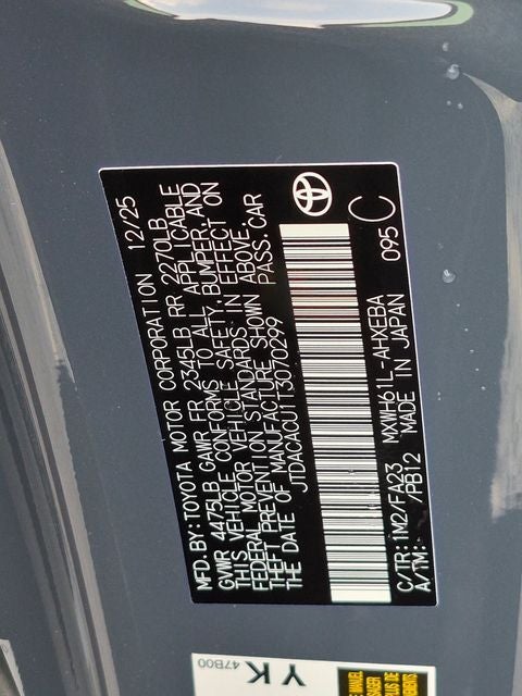 2026 Toyota Prius Plug-in Hybrid SE