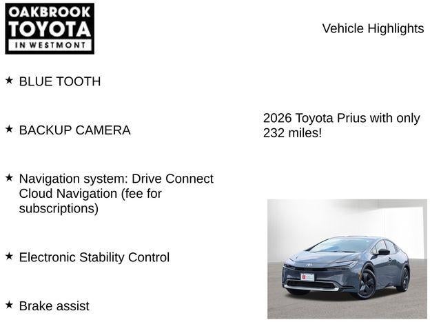 2026 Toyota Prius Plug-in Hybrid SE
