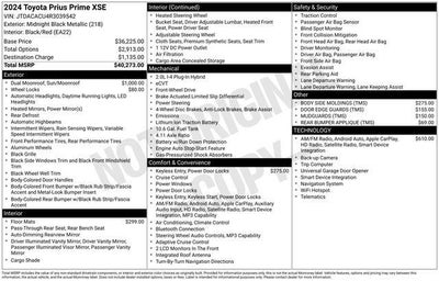 2024 Toyota PRIUS PRIME XSE