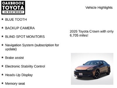 2026 Toyota Crown Platinum