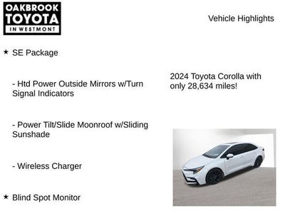 2024 Toyota COROLLA HYBRID SE