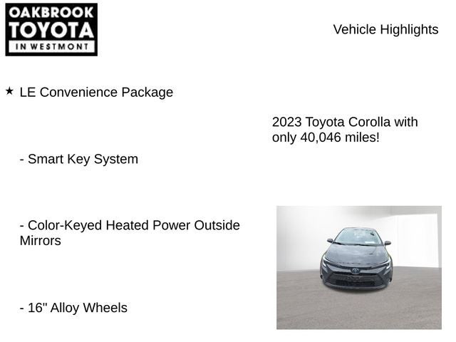2023 Toyota Corolla Hybrid LE
