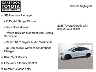 2025 Toyota Corolla Hybrid SE