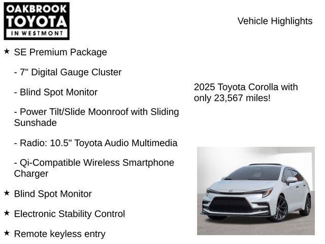 2025 Toyota COROLLA HYBRID SE