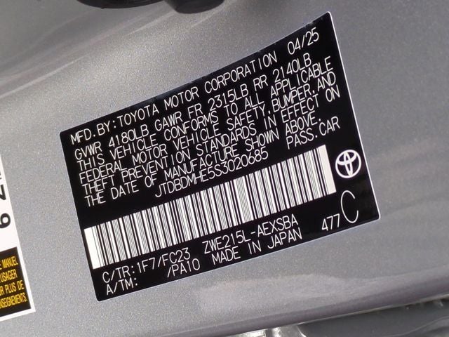 2025 Toyota COROLLA HYBRID SE