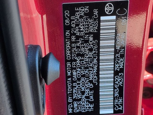 2021 Toyota COROLLA XLE