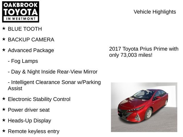 2017 Toyota Prius Prime Advanced