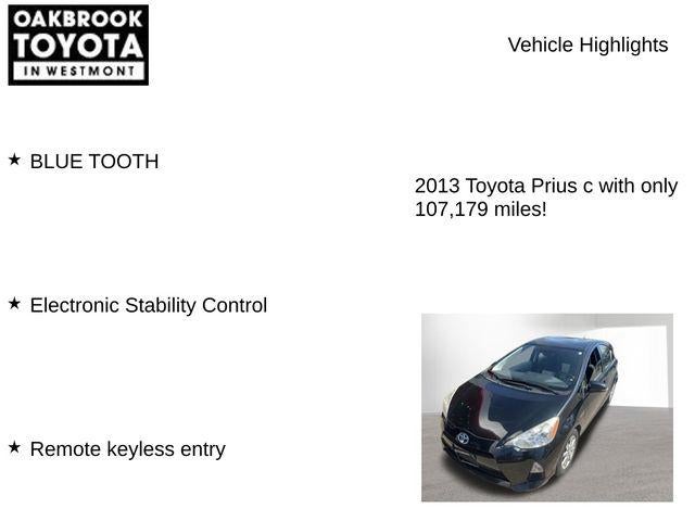 2013 Toyota PRIUS c Three