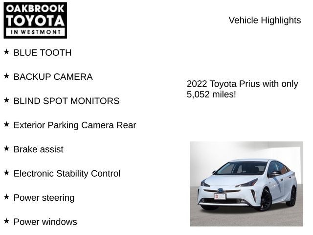 2022 Toyota PRIUS Nightshade