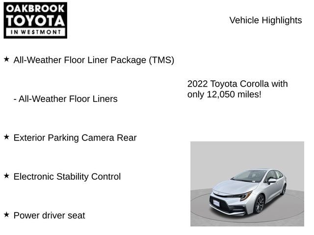 2022 Toyota Corolla XSE