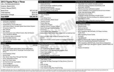 2013 Toyota PRIUS v Three