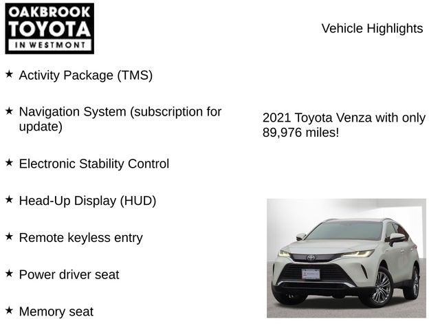 2021 Toyota Venza LIMITED Limited