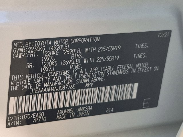 2022 Toyota Venza Limited