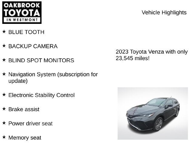 2023 Toyota Venza XLE
