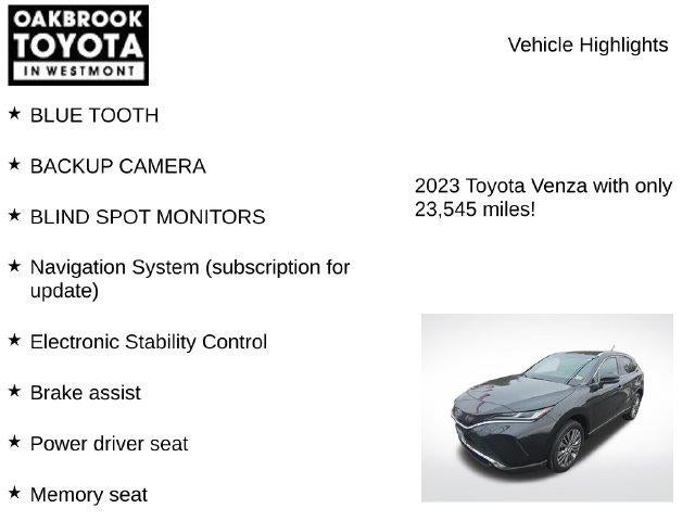 2023 Toyota Venza XLE