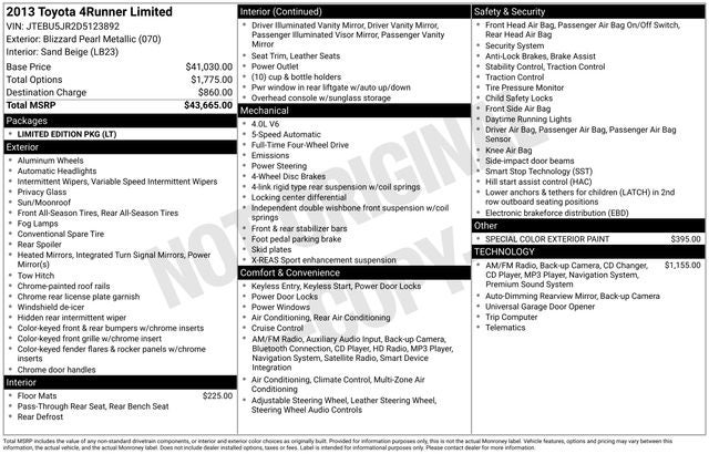 2013 Toyota 4Runner Limited