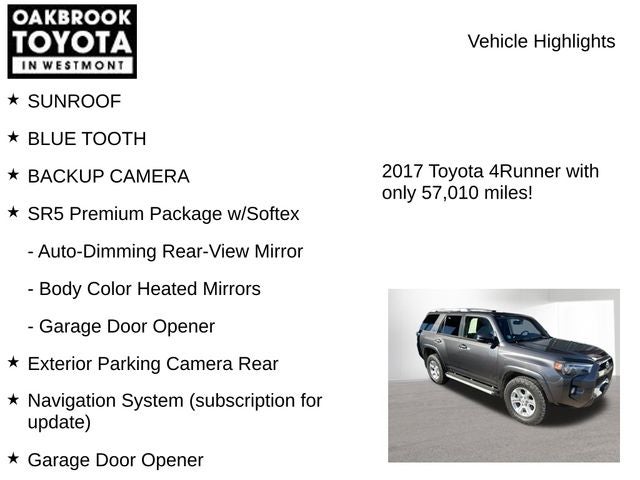 2017 Toyota 4Runner SR5 Premium