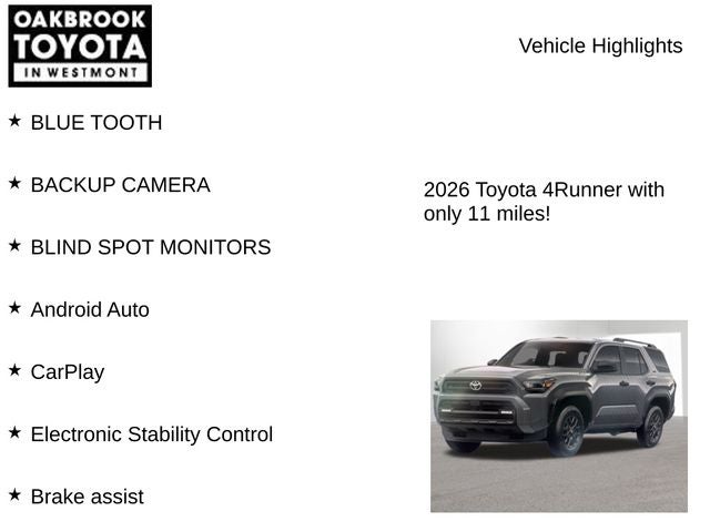 2026 Toyota 4RUNNER SR5