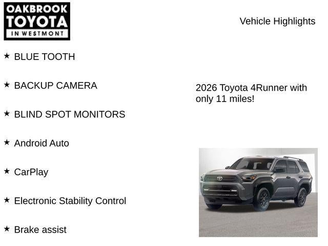 2026 Toyota 4RUNNER SR5