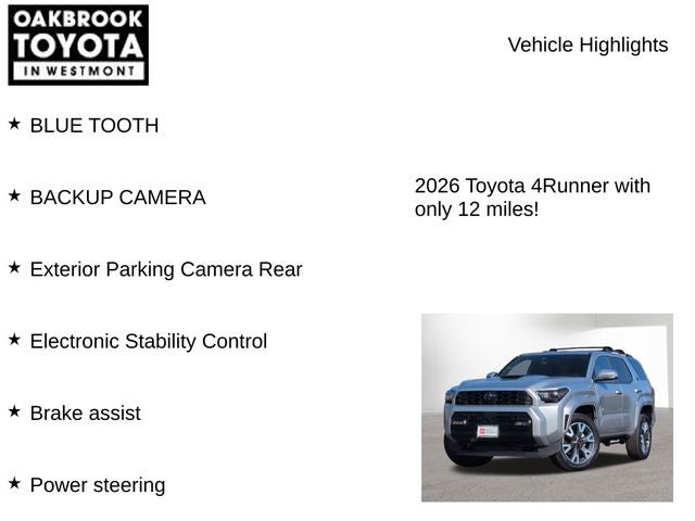 2026 Toyota 4RUNNER TRD Sport