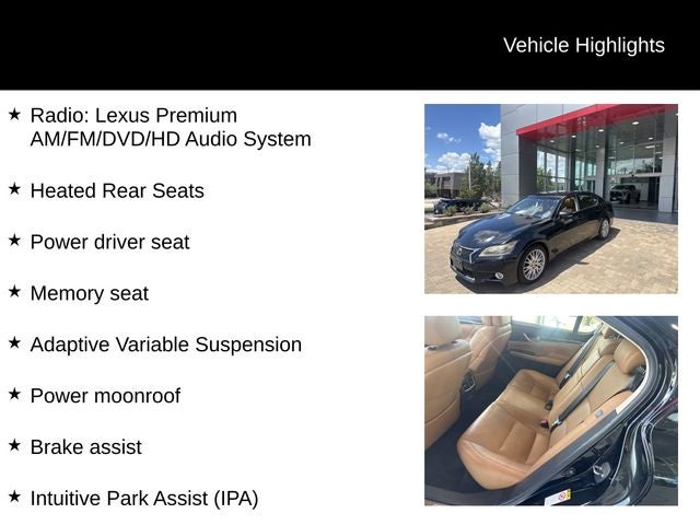 2013 Lexus GS 350 350