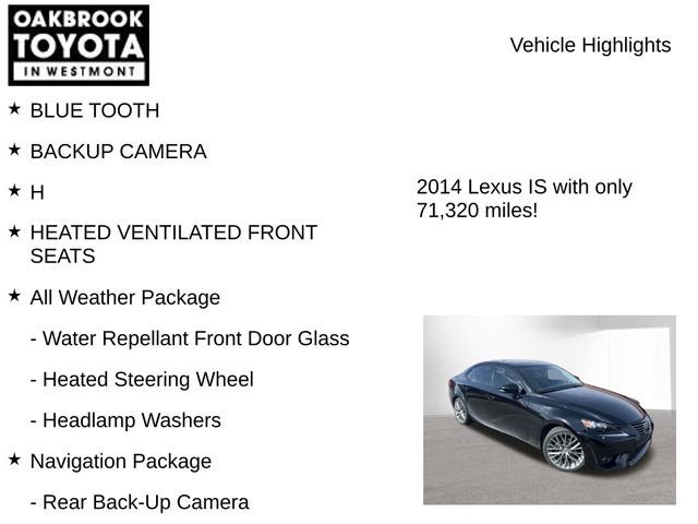 2014 Lexus IS 250 250