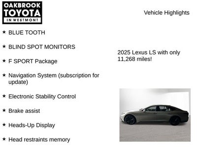 2025 Lexus LS 500 F Sport