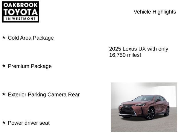 2025 Lexus UX300h PREM AWD 300h Premium
