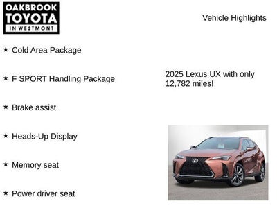 2025 Lexus UX300h F SPORT H 300h F SPORT Handling