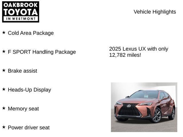 2025 Lexus UX300h F SPORT H 300h F SPORT Handling