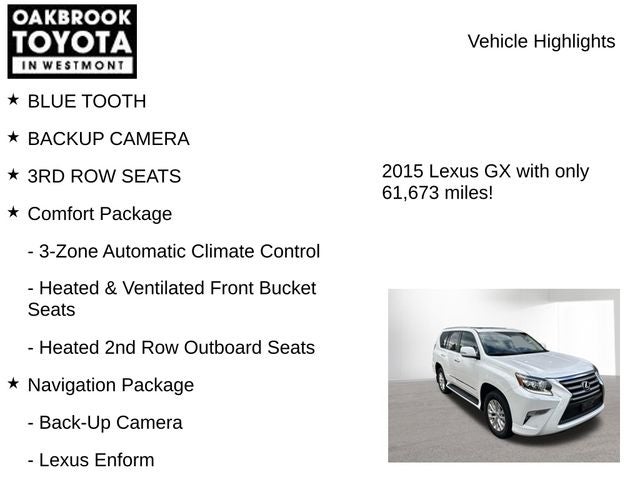 2015 Lexus GX 460 460