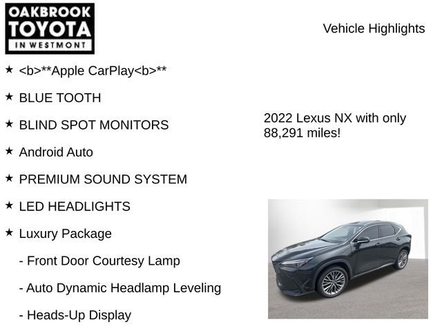 2022 Lexus NX HYBRID 350h Luxury