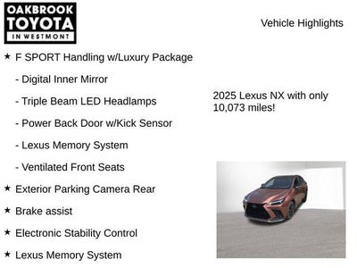 2025 Lexus NX 350 F SPORT Handling