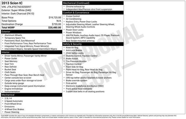 2013 Scion tC Base
