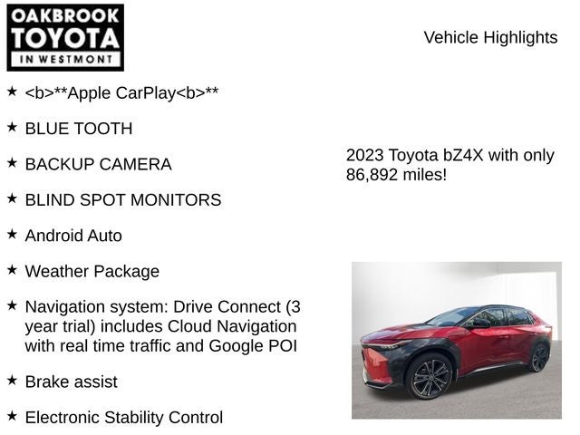 2023 Toyota bZ4X Limited