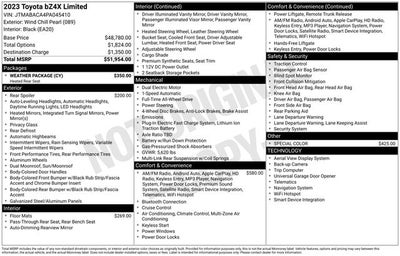 2023 Toyota bZ4X Limited