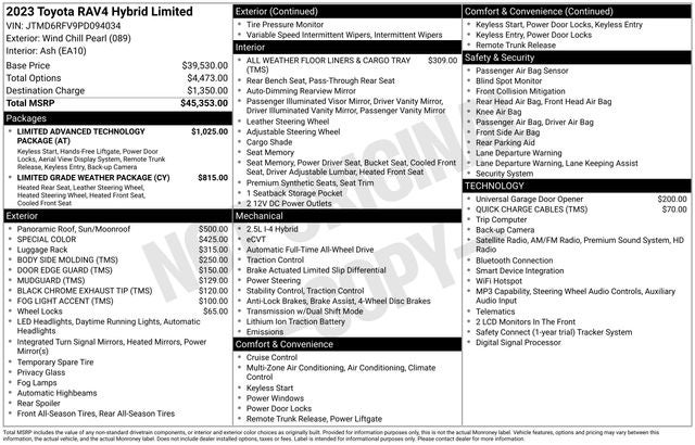2023 Toyota RAV4 HYBRID Limited